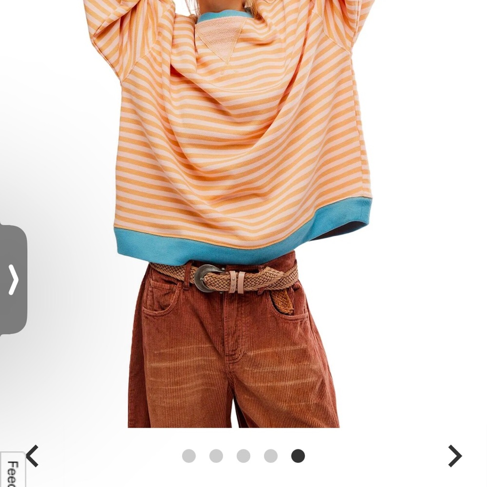 Free People We The Free Crew Sweatshirt, size xsmall